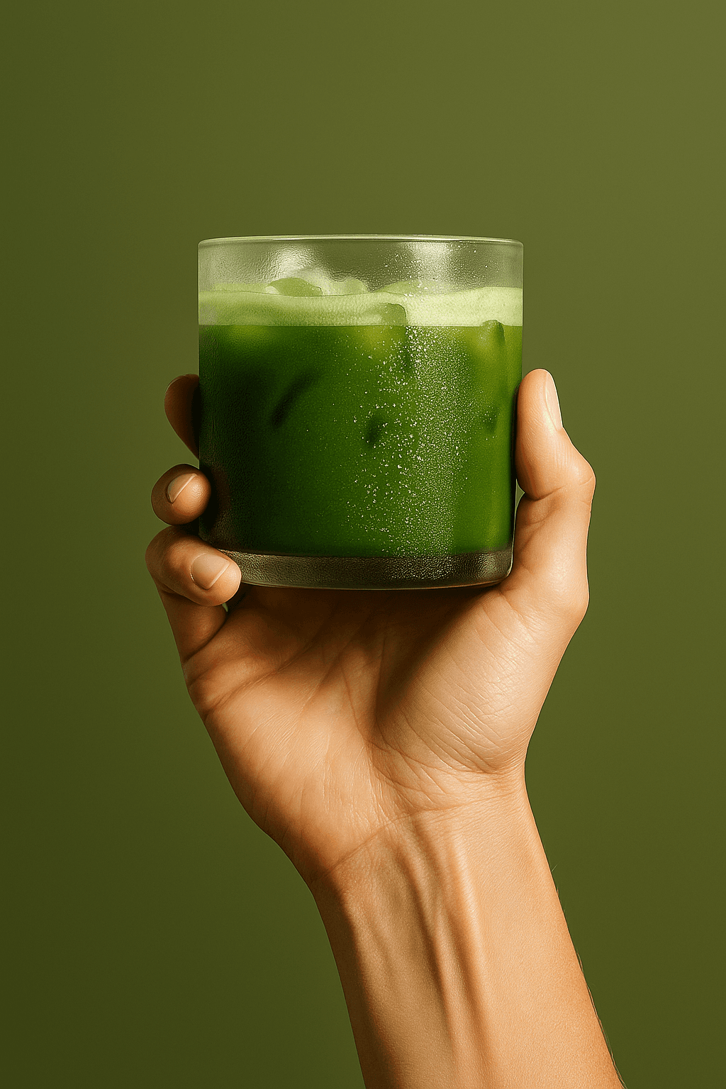 Beautiful matcha powder and whisk